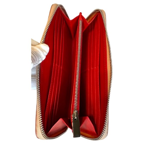 Christian Louboutin Blue Denim Mix Pearl Panettone Continental Wallet - Picture 6 of 8